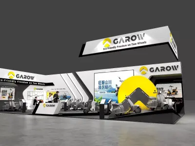 Two wheeler exhibition 3D model