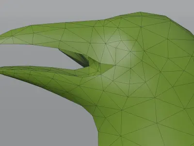 AmericanCrow Low-poly 3D model