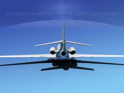 Dassault Falcon 7X V03 3D model