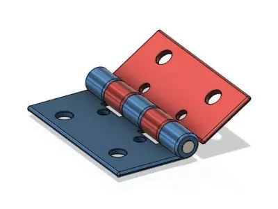 Clamp metal hinge 3D print model