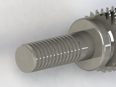 Knurling Screw 3D model