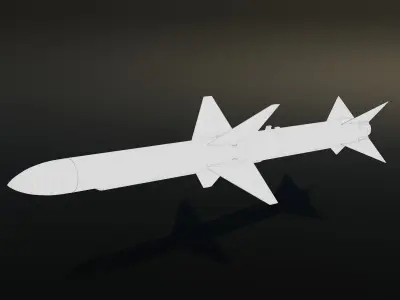 Aim 7 Sparrow Missile 3D model