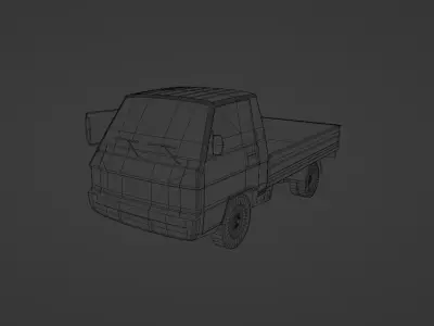 Hyundai Porter Low-poly 3D model