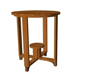  Old Cofee Table 3D model 3D model