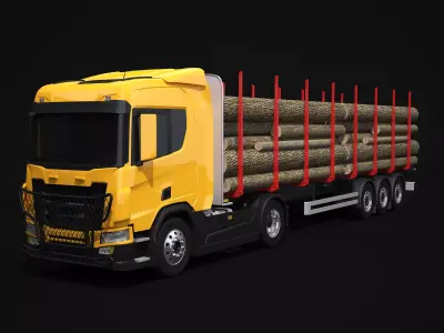Timber Truck 3D model