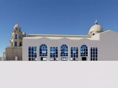 Quiapo Church 3D Model Low-poly 3D model