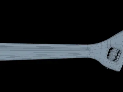 Wrench Low SM Low-poly 3D model