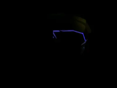 futuristic helmet 3D model