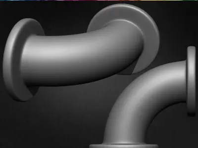 Pack of 30 IMM Pipes Volume 02 Low-poly 3D model