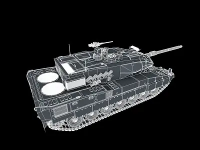 leopard 2a7 hpoly 3D model