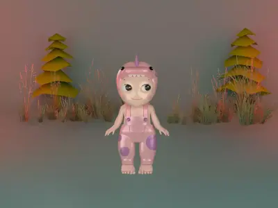 sonny angel spinosaurus Low-poly 3D model