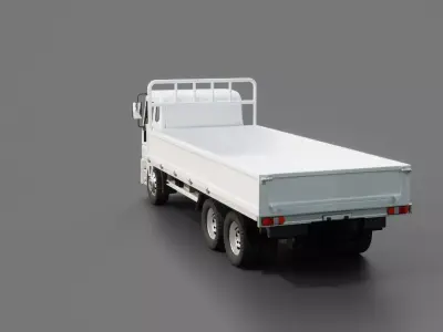 Mitsubishi Fuso Shogun Flatbed truck 3D model