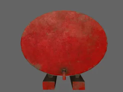 tanker tank Low-poly 3D model