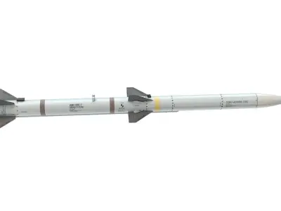 AIM 120C-7 AMRAAM 3D model