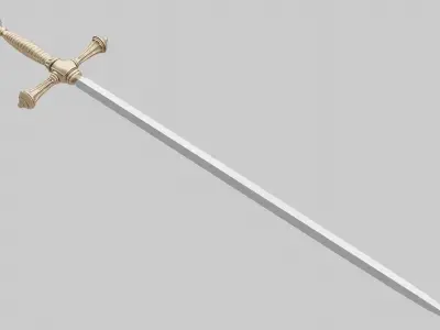 High-poly sword Free 3D model