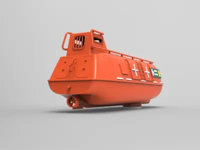 Diver lifeboat type D 3D print model