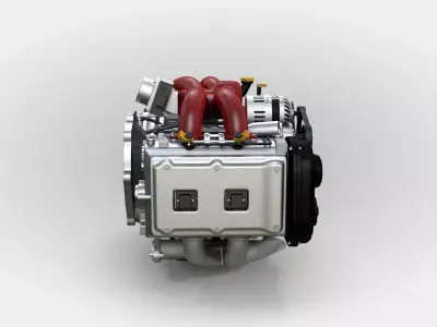 Subaru Boxer Engine 3D model