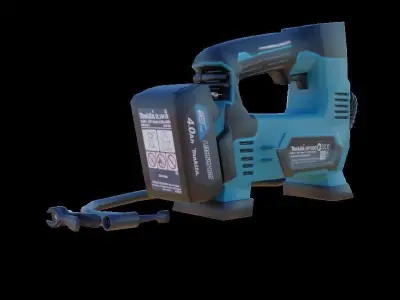 Makita Cordless Air Compressor Low-poly 3D model