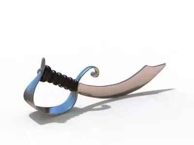 pirates sword Low-poly 3D model purchase