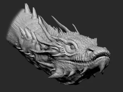 Dragon head 3D model get