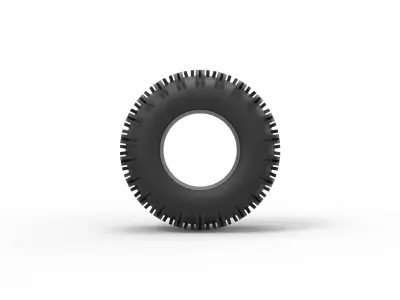 Offroad tire 67 Scale 1 to 25 3D print model