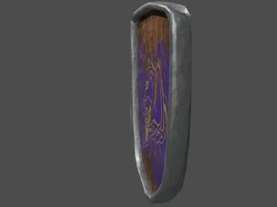 stylized shield Free low-poly 3D model