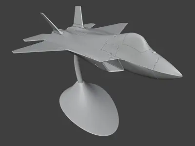 TUSAS Kaan Turkish Fighter 3D Print Model 3D print model