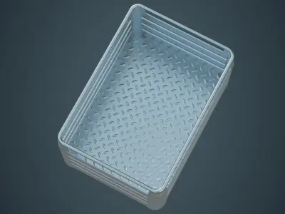 Crate 1A Low-poly 3D model