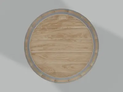 Light Toasted Rundlet Barrel 3D model