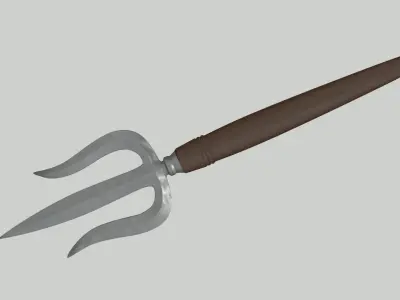 Tombak Trisula  Low-poly 3D model