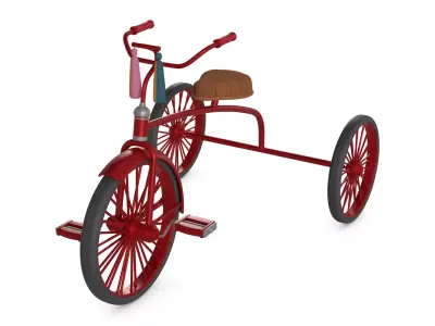 Traditional Tricycle 3D model get