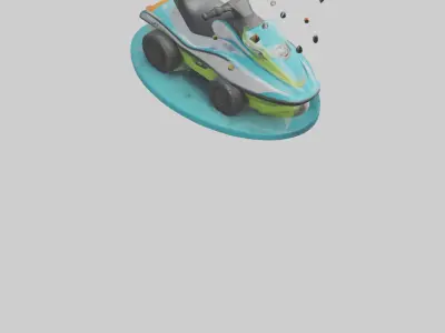 Cartoon Jet Ski model 3D model