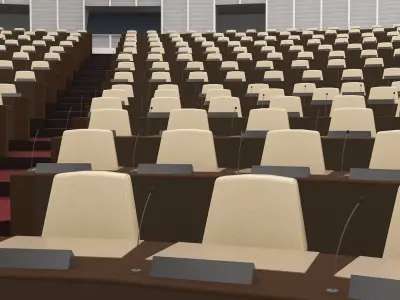 Parliament Chamber Interior 3D model