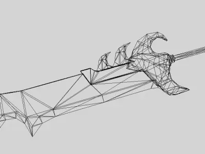 Futuristic Sword Low-poly 3D model purchase