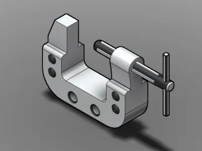 C-Clamp Concept Free 3D model