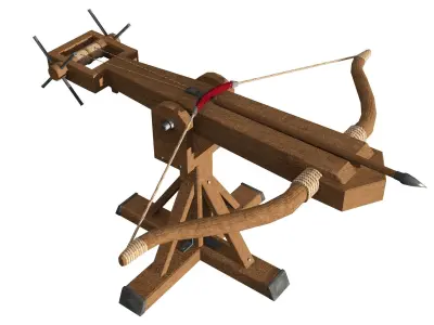 Medieval Ballista  Low-poly 3D model