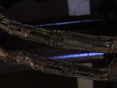 Sci fi Tubes-Pipes 3D model