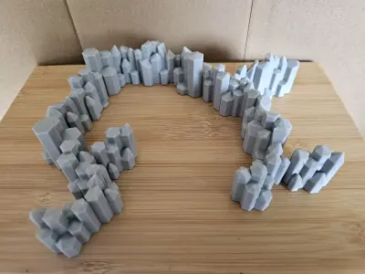 Crystal set 3D print model