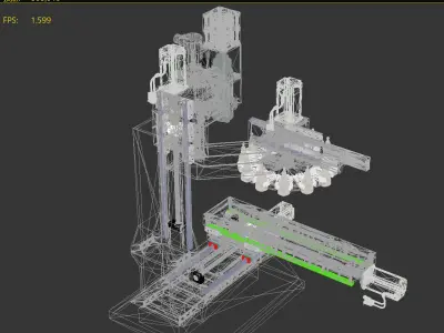 Homemade CNC milling machine 3D model