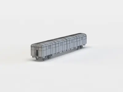 Subway train Low-poly 3D model buy