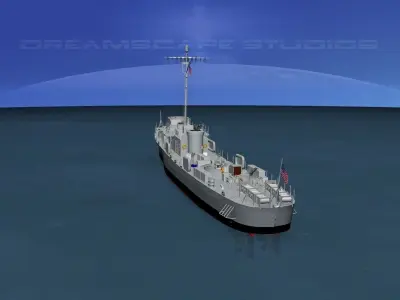 USS PCE-901 Submarine Chaser  3D model
