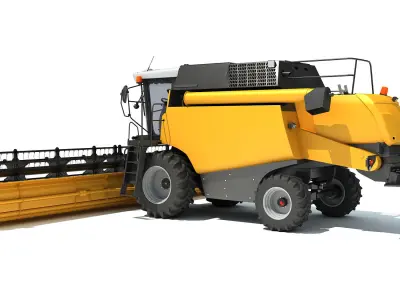 Combine Harvester 3D model 15