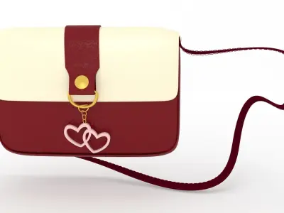 ladies purse bag 3d model 3D model