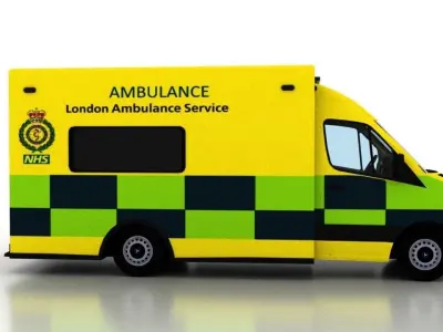 Mercedes Benz Sprinter 2015 Truck England Ambulance UK 3D model