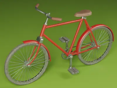 Bicycle 3 Free low-poly 3D model