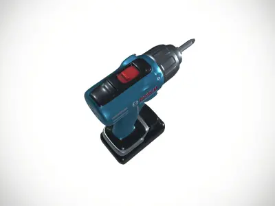 Screwdriver Gun Low-poly 3D model