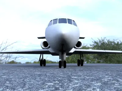 Dassault Falcon 200 3D model purchase