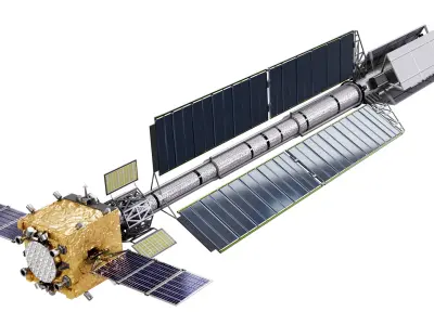 Zeus Nuclear Propulsion Spacecraft 3D model