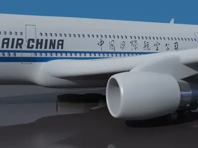 Air China Airbus  3D model