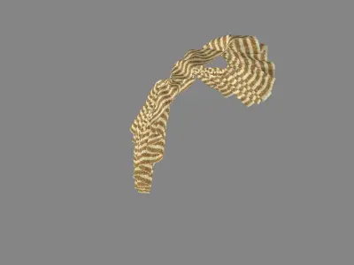 Dress collars scarves and necklaces decorated 3d models 3D model 3
